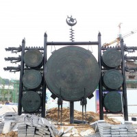 貴州省獨山縣-布依族神鼓-銅雕