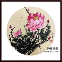 靜然國畫-牡丹卡片-JR-KPMD-Y-10018